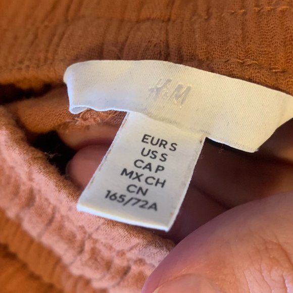 Brown/Orange Cotton Shorts - Picture 3 of 4